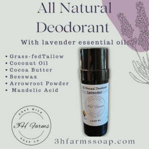 All Natural Deodorant - Lavender 2oz