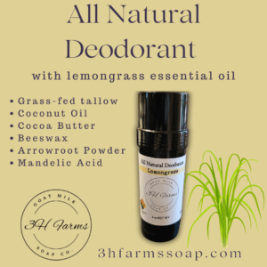 All Natural Deodorant - Lemongrass 2oz.