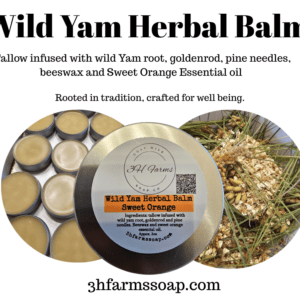 Wild Yam Herbal Balm- Sweet Orange essential oil