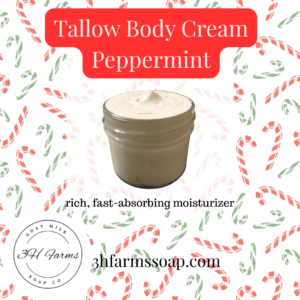 Tallow Body Cream-Peppermint 4 oz.